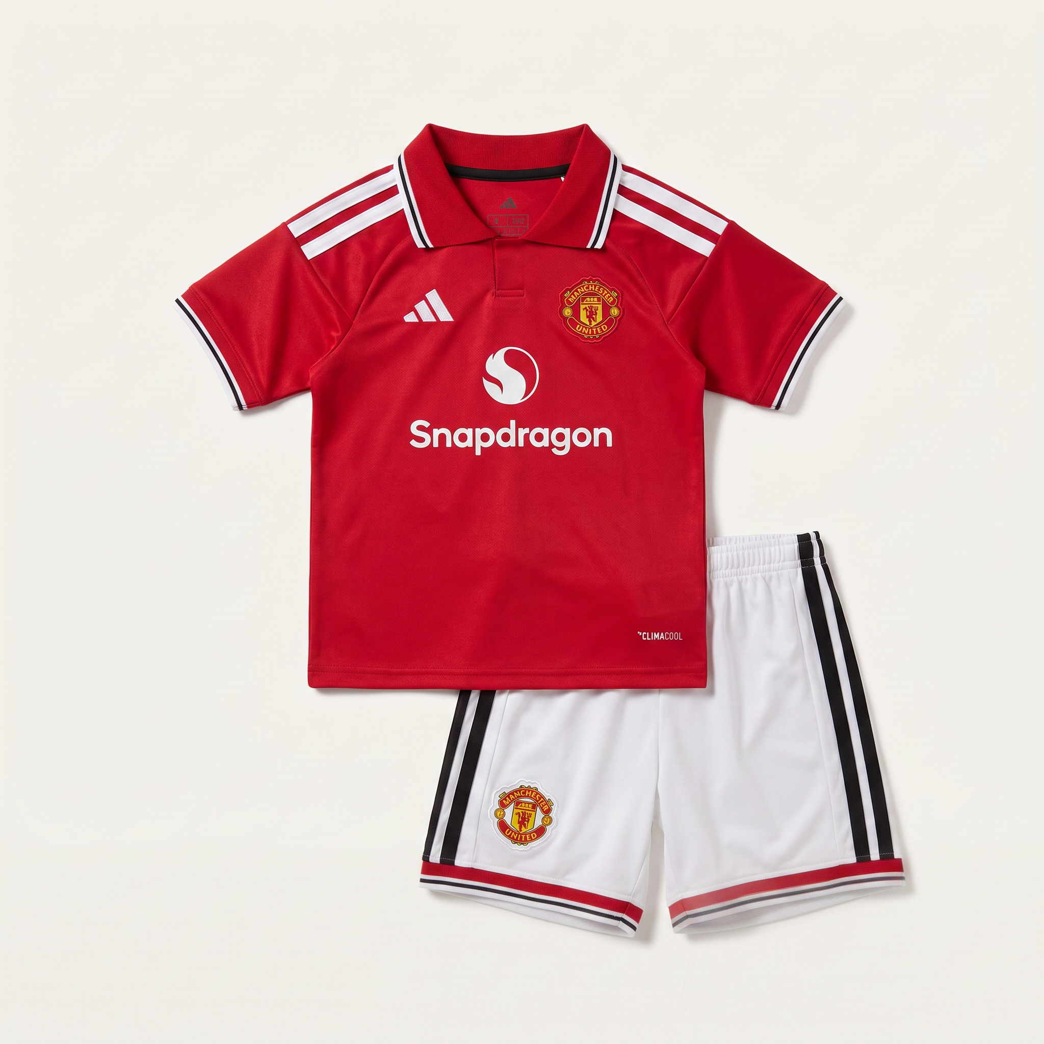 [White Shorts] Home 26/27 Kids Shirt Kit