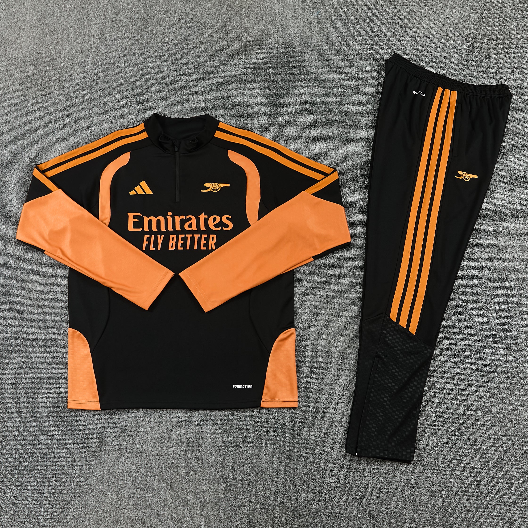 Kids Tracksuit 26/27 - Black and Orange